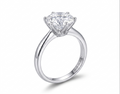 Anillo Solitario Clásico · Moissanita 6 Garras